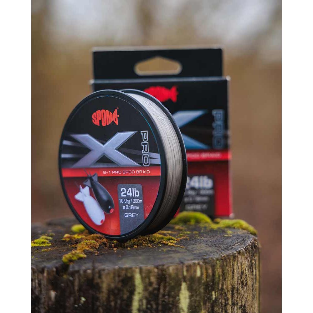 SPOMB :: Fir Textil Pescuit Spomb XD Pro Braid Grey 8+1- 0,18mm, 24lbs