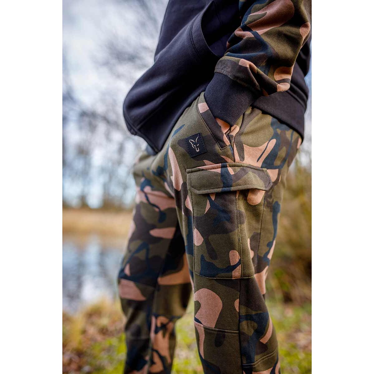 Fox LW Camo Joggers - Pantaloni da pesca, taglia M