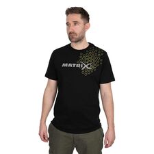 Tricou Matrix Hex Print, Black