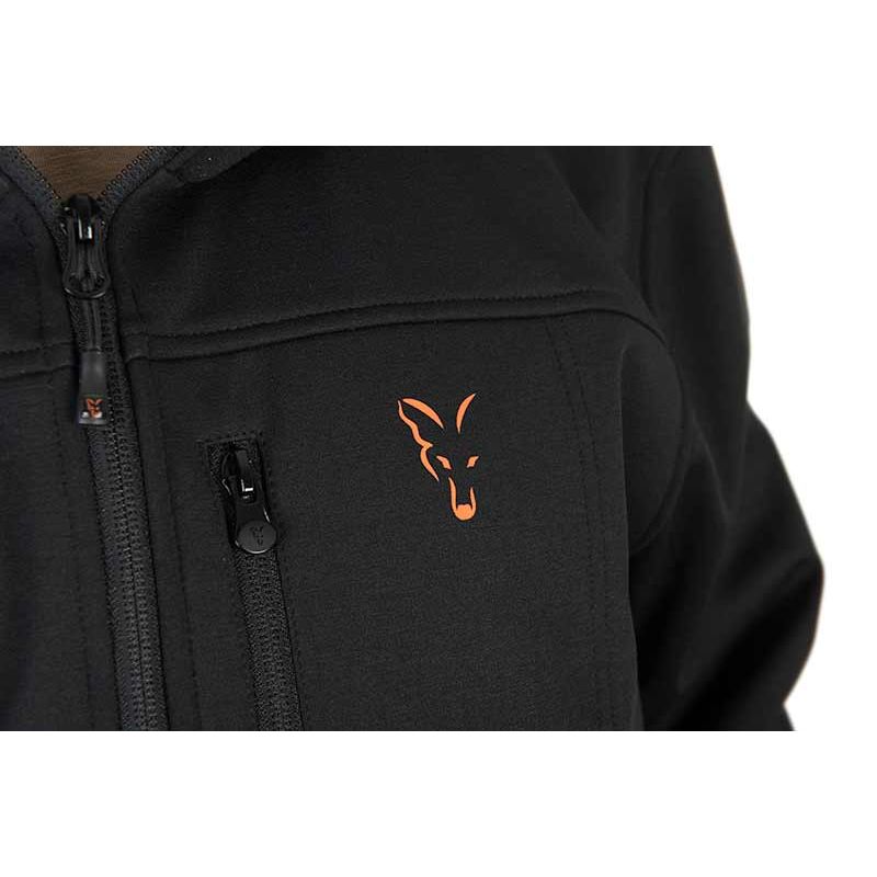 Jacheta Fox Collection Soft Shell Jacket Black Orange